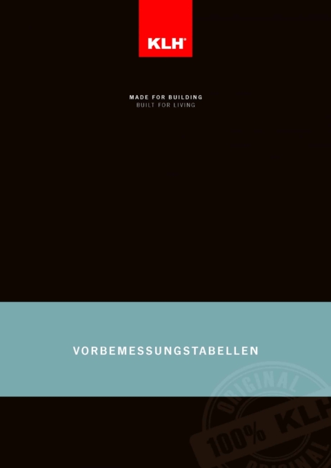Vorbemessungstabellen